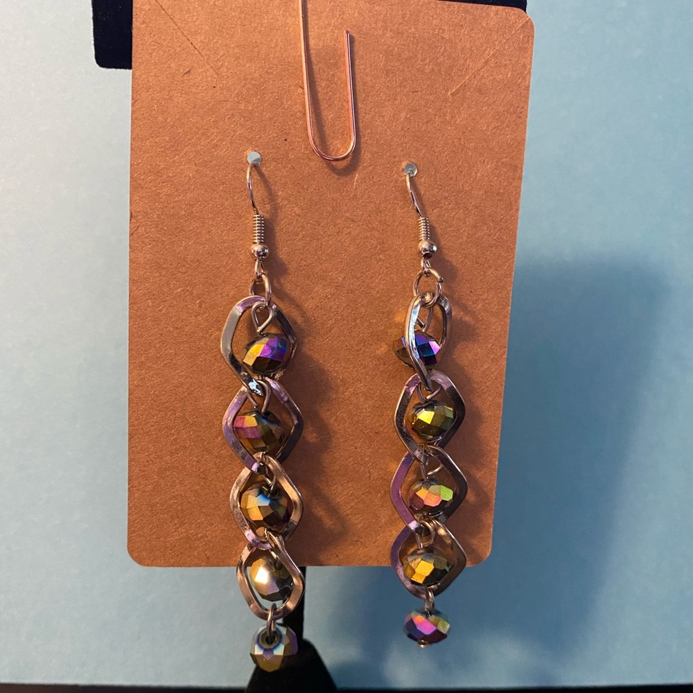 Gray earrings
